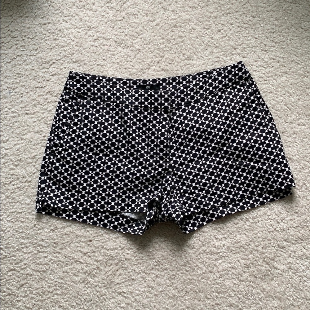Black and White Shorts
